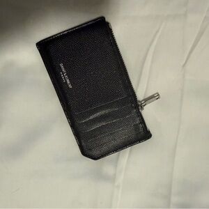Saint Laurent Textured Black Card Holder